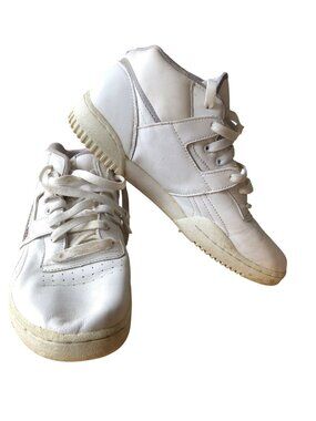 Reebok Classic White Leather Athletic Shoes Womens 8.5 HighTop Retro